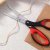 LIVINGO 8.5 Scissors All Purpose - Ultra Sharp Multipurpose 3 Pack Heavy duty Shears for Office, Home, School Sewing and Crafting Cutting Fabric, Paper, Red Comfort Grip view 4