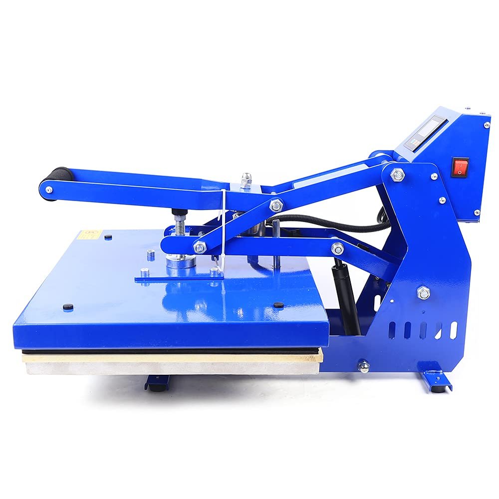 Auto Open Heat Press Machine, 16"X20" Clamshell Heat Press with Slide Out Base, 110v Digital Sublimation Printer Manual Magnetic Semi-Automatic for to Accurately Transfer T-Shirts, Pillowcases