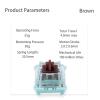 Mciepny Gateron Jade Series 3.0 Brown Keyboard Switch,Pre-lubed 3Pin 55gf RGB LED Tactile Switches for MX Mechanical Keyboard(Brown,72Pcs) view 3