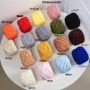 3 Pack Plush Chenille Chunky 100g (49.2yd) - Fluffy Velvet Yarn for Crochet, Knitting and Amigurumi - Baby Yarn in Orange view 4