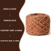 3 Pack Fluffy Chenille Chunky Yarn for Crocheting 100g(65.6yd) - Baby Yarn for Crocheting Soft - Velvet Yarns for Crochet Blanket - Amigurumi Crochet Yarns (Light Tan) view 3