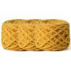 3 Pack Fluffy Chenille Chunky Yarn for Crocheting 100g(65.6yd) - Baby Yarn for Crocheting Soft - Velvet Yarns for Crochet Blanket - Amigurumi Crochet Yarns (Turmeric) view 1