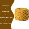 3 Pack Fluffy Chenille Chunky Yarn for Crocheting 100g(65.6yd) - Baby Yarn for Crocheting Soft - Velvet Yarns for Crochet Blanket - Amigurumi Crochet Yarns (Turmeric) view 3