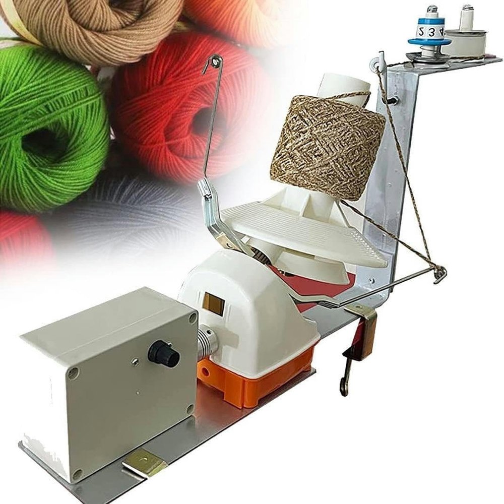 FYLFANYAN Yarn Ball Winder Electric Winding Wool Winder Machine Yarn String Ball Winder, Convenient Ball Winder for Yarn Tabletop Clamp,for Family