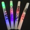 CUSTOM LOGO LED FOAM STICKS 18 INCH- LIGHT UP BATON WITH LOGO PACK OF 100 view 1