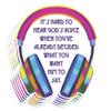 Dicksons Adhesive Sticker Decal for Journaling, Scrapbooking, and Accessory Personalization 5.25 x 6.5 Vinyl Hear God's Voice Headphones - Pack of 6 view 1