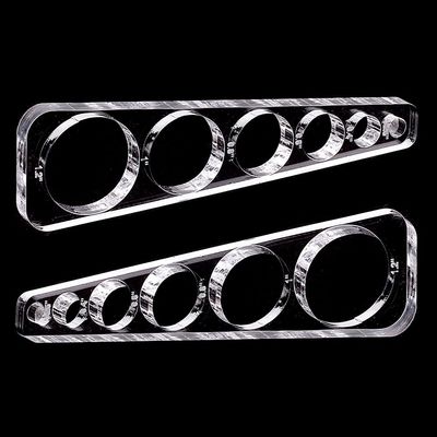 PH PandaHall 7.5mm Thick Safety Eye Tool for Amigurumi, 2pcs Clear Safety Eyes Insertion Tool Auxiliary Tool Eyeball Gauge Board Craft Eyes Tool for Crochet Stuffed Animal Eyes, 6/10/15/20/25/30mm