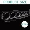 PH PandaHall 7.5mm Thick Safety Eye Tool for Amigurumi, 2pcs Clear Safety Eyes Insertion Tool Auxiliary Tool Eyeball Gauge Board Craft Eyes Tool for Crochet Stuffed Animal Eyes, 6/10/15/20/25/30mm view 2