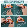 PH PandaHall 7.5mm Thick Safety Eye Tool for Amigurumi, 2pcs Clear Safety Eyes Insertion Tool Auxiliary Tool Eyeball Gauge Board Craft Eyes Tool for Crochet Stuffed Animal Eyes, 6/10/15/20/25/30mm view 4