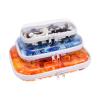 Clear Hard Shell Zipper Case,3PCS Transparent Clear Zipper Pouches,Hard Side Plastic Case Set,Portable Travel Storage Organizer Bins view 1