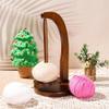 Beuiouer HanaWood Yarn Holder Wooden Yarn Spinner Wooden Yarn Spinner for Crocheting for Knitting and Crocheting, Crochet for Knitting Lovers view 2