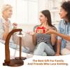 Beuiouer HanaWood Yarn Holder Wooden Yarn Spinner Wooden Yarn Spinner for Crocheting for Knitting and Crocheting, Crochet for Knitting Lovers view 3