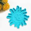 Saccgt Silicone Sun Moon Coaster Molds - Resin Casting Kit - Blue Silicone - 3.46x3.46in - Reusable & Flexible - Perfect Gifts view 4