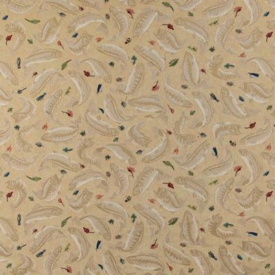 Natural Made in America Novelty Tapestry Woven Pattern Upholstery Fabric by The Yard - SKU: Elaina Khaki