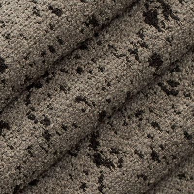 Grey Stain Resistant Performance Pet Friendly Abstract Textured Upholstery Fabric by The Yard - SKU: Clinton Mica