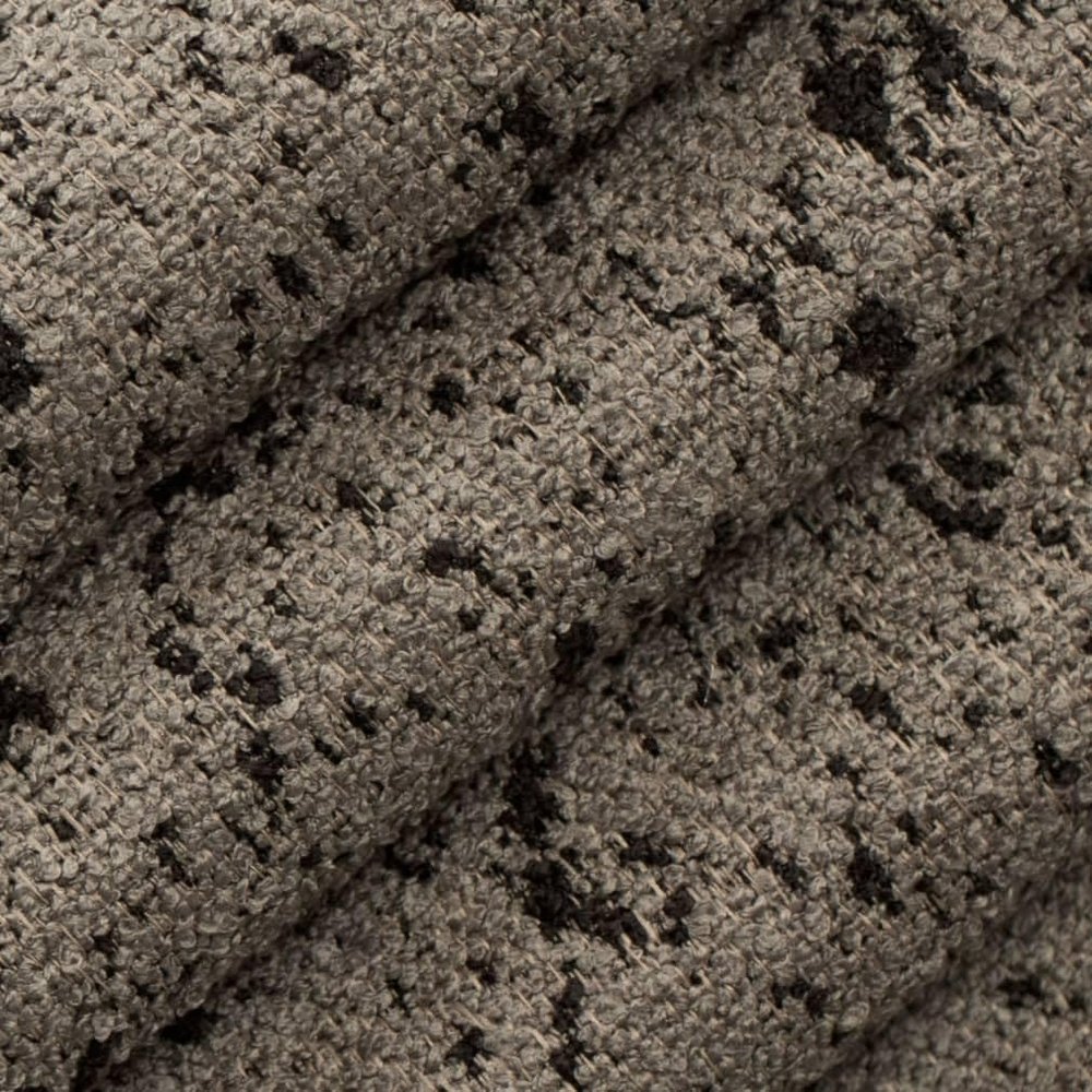 Grey Stain Resistant Performance Pet Friendly Abstract Textured Upholstery Fabric by The Yard - SKU: Clinton Mica