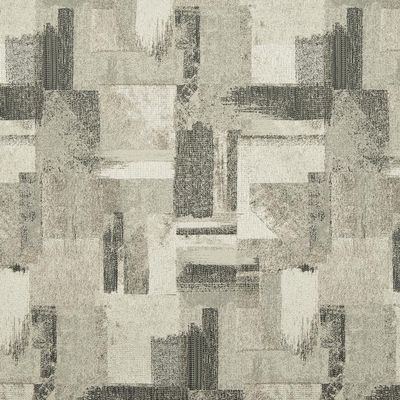Grey Abstract Woven Pattern Upholstery Fabric by The Yard - SKU: Scooter Smoke