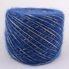 Yarn,crochet yarn,250g Glitter Gold Silver Silk Wool Metallized Yarn Skein DIY Thick Crochet Knit Yarn for Knitting Thread Soft Yarn(Purple) view 2