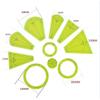 Beuiouer Dresden Quilting Template Set DIY Sewing Ruler Template Patchwork Tool (10 Pieces) view 3