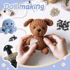TOAOB 300pcs 8mm Black Plastic Safety Eyes Crafts Safety Eyes with 300pcs Washers for Stuffed Animals Amigurumis Crochet Doll Making view 4