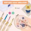 35 Pcs DIY Punch Needle Kits for Beginners with Storage Box, Complete Set for Needle Punching Embroidery Kit Big Eye Needles Punch Crochet Kit Festival Gift and Decoration view 2