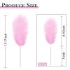 80pcs 15-17 inches (38-43 cm) Natural Bulk Ostrich Feathers Kit. Kits Contain 8-10 inches of Feathers and 7 inches of White Feather Sticks.for Various DIY Projects. (Light Pink, 8-10-Inch) view 2