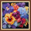 Funchey Stamped Cross Stitch Kits, DIY Cross Stitch Pattern for Adults Beginners Needlepoint Kits Embroidery Kit Arts and Crafts 11CT-Colorful Flowers 18x18 inch view 1