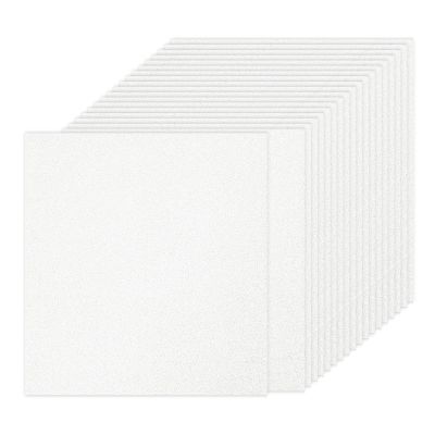 PATIKIL 20Sheets White Glitter Cardstock Paper, 12 x 12 in 250gsm Square Premium Sparkly Paper Craft Cardstock Paper for Scrapbook Card Making DIY Art Projects Wedding Party