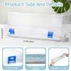 Tioncy 4 Blue Fabric Strip Case Jelly Cotton Fabric Patchwork Roll Storage Case Bulletin Board Border Bolt Storage Sewing Cloth Box for 2.5 in Cloth Strips Art Craft Organizer (13 x 3 x 1.4 in) view 2