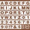 10 Inch Alphabet Letter Stencils - 40 Pack Letter Number Stencil Templates with Signs for Painting on Wood, Reusable Calligraphy Letters Stencils for Chalkboard Fabric Wood Signs view 1