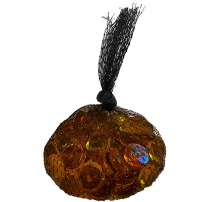 11/16" Amber Flat Glass Nuggets 12oz. Bag for Glass, Mosaics & Many Other Crafts