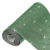 MECCANIXITY 60750 Pcs Bling Crystal Rhinestone Sheet Self-Adhesive Rhinestone Diamond Gems Sticker 59 x 7.9 Inch DIY Car Decoration Sticker for DIY Car Phone Clothing Craft Dark Green view 1
