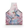 Viewamoon Sewing Yarn Storage Organizer Pink Cherry Blossom Hummingbirds Aesthetic Birds Pattern Sewing Kit Organizer Case 7.9 x 10.2 x 1.8 Inch view 3