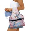 Viewamoon Sewing Yarn Storage Organizer Pink Cherry Blossom Hummingbirds Aesthetic Birds Pattern Sewing Kit Organizer Case 7.9 x 10.2 x 1.8 Inch view 4
