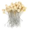 Wool Daubers, Paint Daubers 100PCS Leather Wool Soft and Delicate Texture with a Metal Ring, Wool Daubers for Leather Dye for Leather Dyeing Leather Edge Liquid Sealing view 1