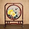 YANYUESHOP Ornament Double-Sided Embroidery Desktop Decoration Screen Embroidery Table Screen Chinese Ancient Style Su Embroidery Ornaments(D 33 * 26cm) view 1