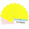 HTVRONT Yellow Permanent Vinyl, 12 Pack Lemon Yellow Vinyl for Cutting Machine - 10 Glossy Lemon Sheets 12" x 12"& 2 Transfer Tape Sheets for Craft Cutter, Party Decoration (Glossy) view 1