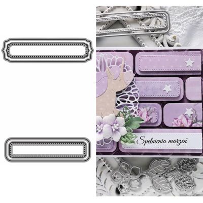 DzIxY Polka Dot Border Metal Cutting Dies for Card Making Kit Embossing Paper Die Cuts Set Scrapbook Stencils Supplies Machine Templates