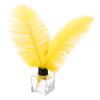 PATIKIL 30 Pcs Natural Ostrich Feathers Bulk 8-10 Inch/ 20-25 cm Large Ostrich Feathers for Crafts Home Decoration Wedding Party Vase Decor (Yellow) view 1