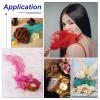 PATIKIL 30 Pcs Natural Ostrich Feathers Bulk 8-10 Inch/ 20-25 cm Large Ostrich Feathers for Crafts Home Decoration Wedding Party Vase Decor (Yellow) view 4