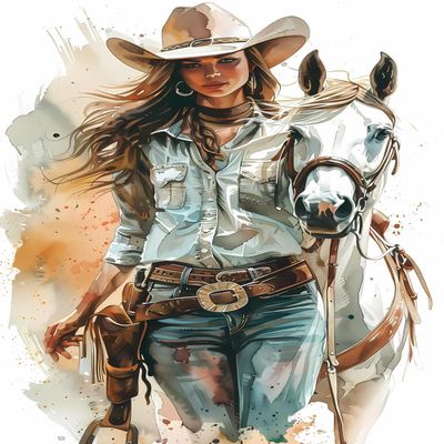 GUAIEUW 5D Diamond Painting KitsInteresting Cowboy Horse Diamond Art Kits for Adults DIY Cowboy Round Full Drill Paintings with Diamonds Gem Art for Adults Home Wall Decor 8x12 inch