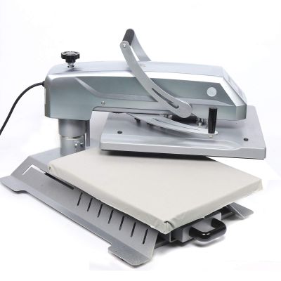 T-Shirt Heat Press Transfer Machine, 16"x20" 1600W 110V Magnetic semi-Automatic Heat Press Machine Slide Out Vertical Version Heat Printing Presses Transfer Machine for Mug, Hat Plate (Silver)