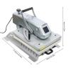 T-Shirt Heat Press Transfer Machine, 16"x20" 1600W 110V Magnetic semi-Automatic Heat Press Machine Slide Out Vertical Version Heat Printing Presses Transfer Machine for Mug, Hat Plate (Silver) view 2