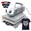 T-Shirt Heat Press Transfer Machine, 16"x20" 1600W 110V Magnetic semi-Automatic Heat Press Machine Slide Out Vertical Version Heat Printing Presses Transfer Machine for Mug, Hat Plate (Silver) view 4