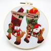 ATOLY Embroidery Kit for Beginners, Christmas Art Craft Kit with Snowman Santa Stockings Patterns, Stamped Cross Stitch Kit for Adults Embroidery Supplies Included, 7.9 inch, ATembfghediy34 view 1