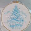 ATOLY Embroidery Kit for Beginners, Christmas Art Craft Kit with Snowman Santa Stockings Patterns, Stamped Cross Stitch Kit for Adults Embroidery Supplies Included, 7.9 inch, ATembfghediy34 view 2