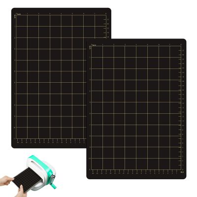 Copkim 2 Pcs 9''W 12.5''L Magnetic Cutting Shim Grid Magnetic Shim Embossing Machine Die Pads Black Sheet Die Cutting Machine Accessories