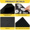 Copkim 2 Pcs 9''W 12.5''L Magnetic Cutting Shim Grid Magnetic Shim Embossing Machine Die Pads Black Sheet Die Cutting Machine Accessories view 3