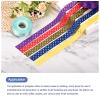 MECCANIXITY Grosgrain Ribbons 25 Yards 1 Inch Light Purple with Gold Dots Ribbon Bow Decoration for Crafts Gift Wrapping Wedding DIY Handmade view 4