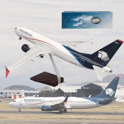 Airplane Model 18.5" 1: 85 Scale Model Jet Models Airplane Mexico B737 Plane Model Diecast Collectibles Resin Aircraft Model for Collection Or Gift
